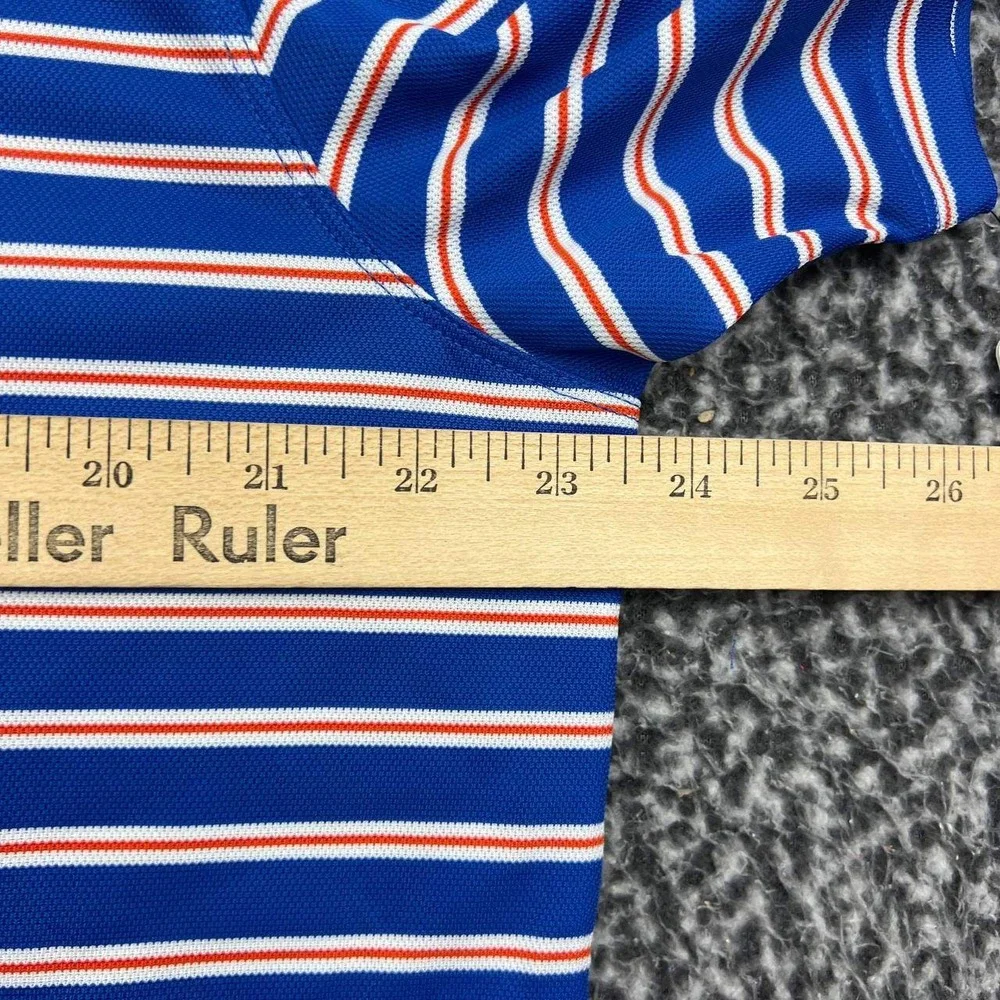 Air Jordan Florida Gators Dri-Fit Polo Shirt Men Extra Large Blue Striped New XL